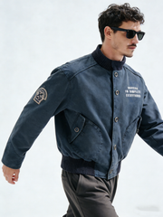 Washing water to age the cotton coat jacket