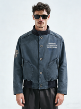 Washing water to age the cotton coat jacket