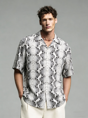 Casual printed summer short-sleeved shirt