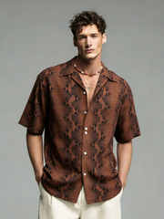 Casual printed summer short-sleeved shirt