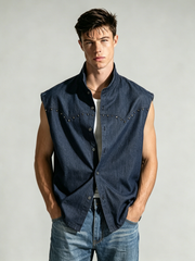 Men's rivets casual bei'xin