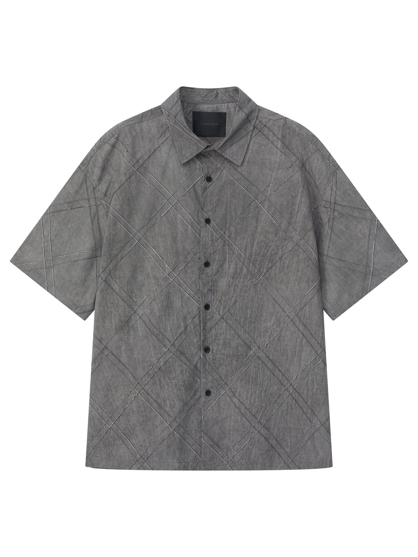 Men's casual printed checkered shirt Men's casual printed checkered shirt