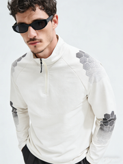 Strato di base in pile ad asciugatura rapida con collo alto e cerniera