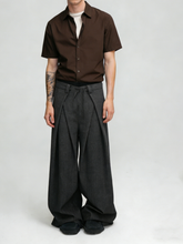 Ruffled design casual pants