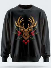 Maglione stampato a girocollo