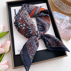 Men's casual printed silk scarf