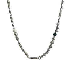 Men's titanium steel spliced necklace
