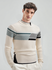 Men's casual knitted long-sleeved top