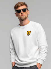 Men's long-sleeved top made of pure cotton with contrasting color prints