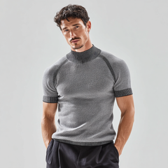 Casual, breathable and lightweight knitted T-shirt