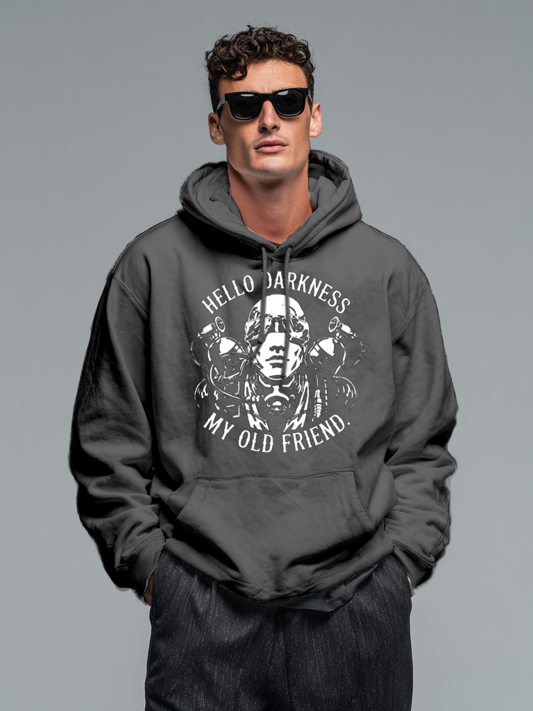 Men's printed hooded sweatshirt
