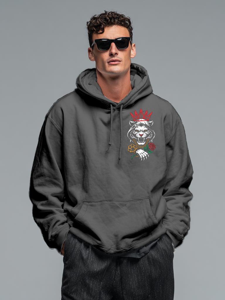 Men's printed hooded sweatshirt