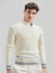 Men's casual knitted long-sleeved top