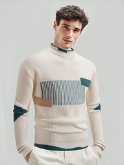 Men's casual knitted long-sleeved top