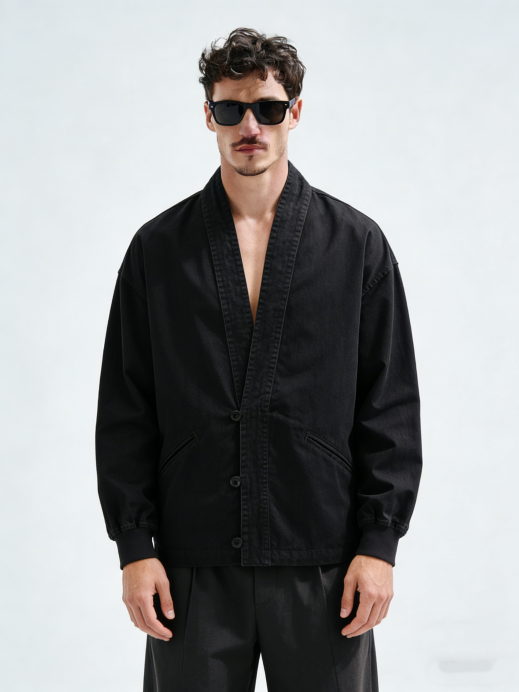 Japanese cotton and linen robe