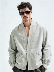 Japanese cotton and linen robe