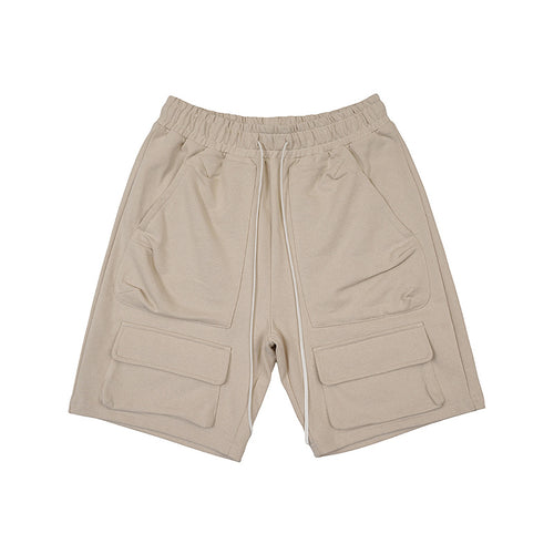 Casual workwear multi-pocket shorts