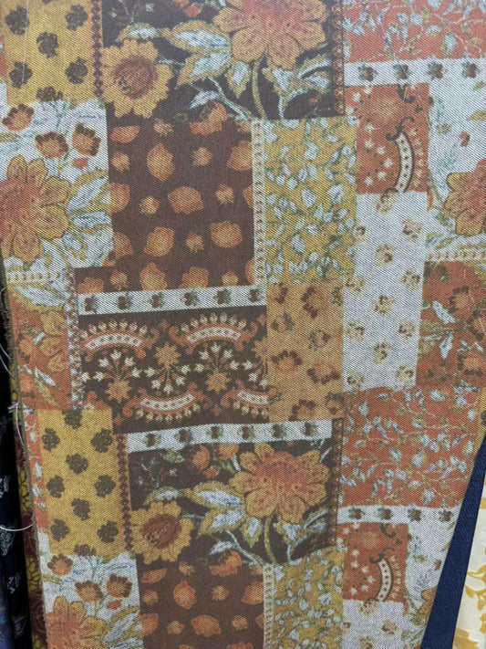 Men's jacquard Bohemian style top (pattern position random)