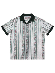Men's Casual Short-Sleeve Shirt with Cuban Collar
