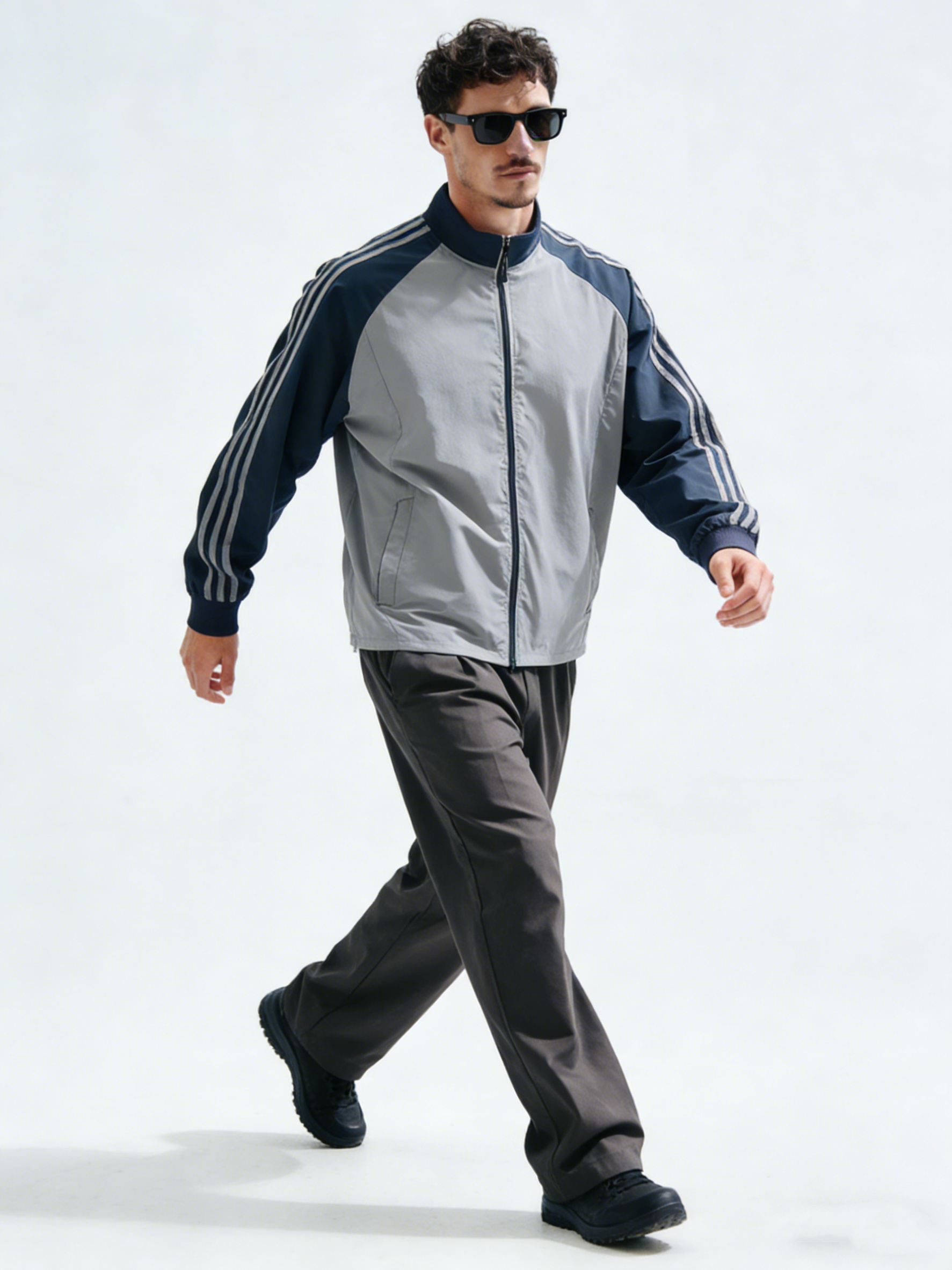 Striped Men's Casual Jacket