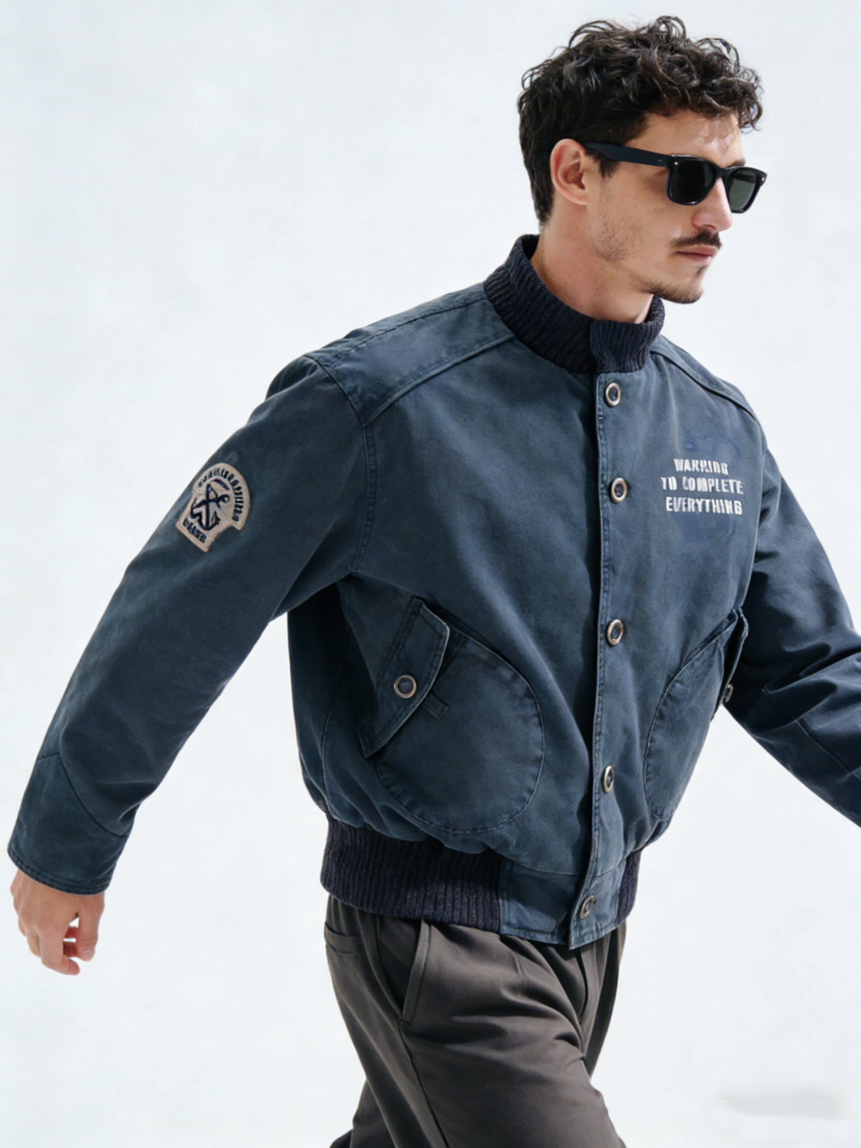 Washing water to age the cotton coat jacket