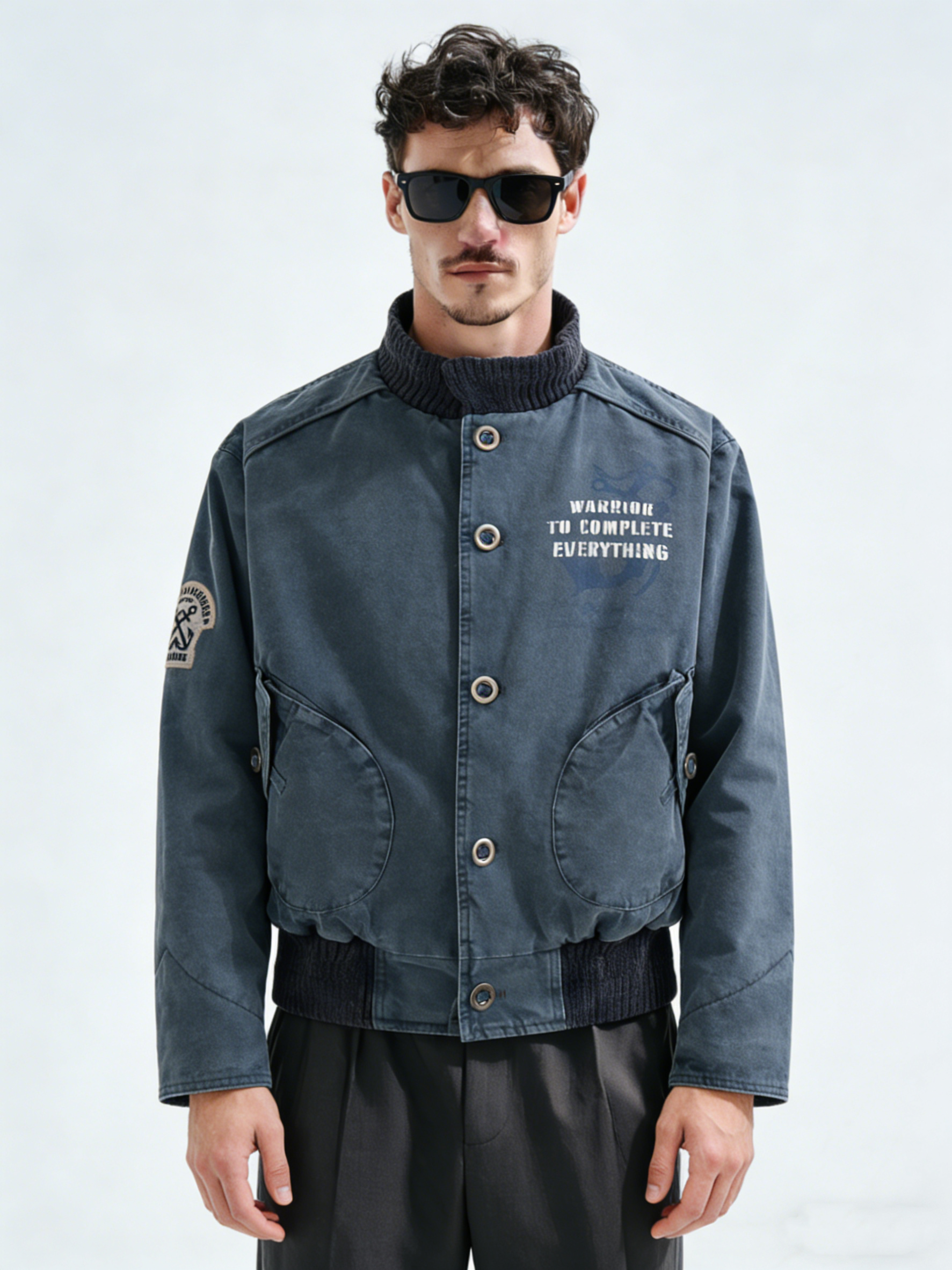 Washing water to age the cotton coat jacket