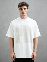 Horse-pattern totem print fashionable T-shirt
