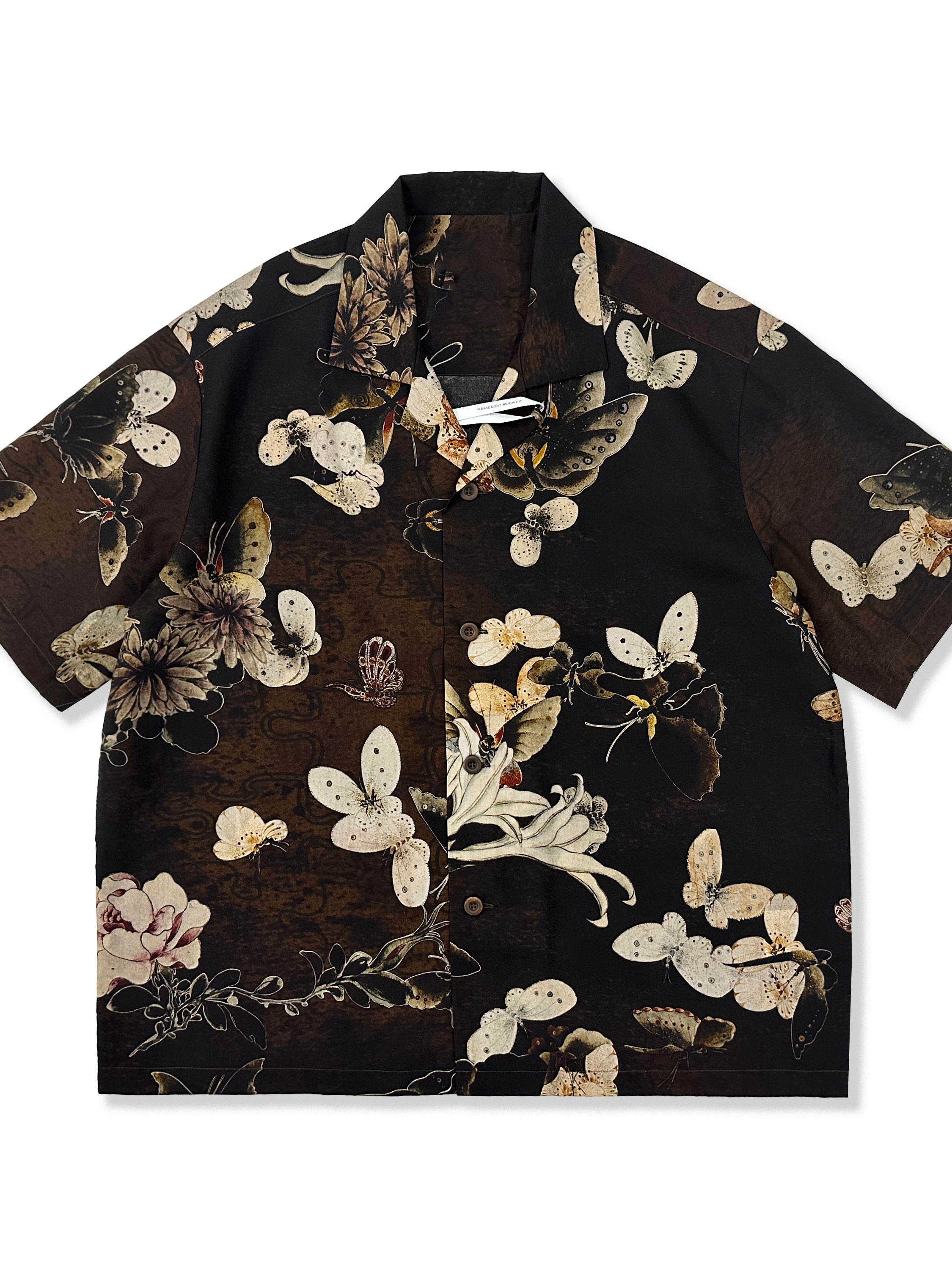 Cuban men's linen short-sleeved shirt