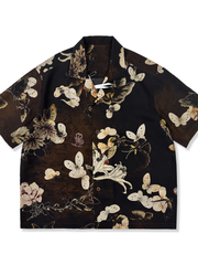 Cuban floral print blouse