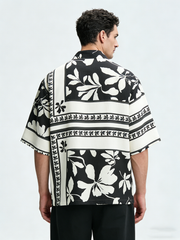 Casual retro print shirt