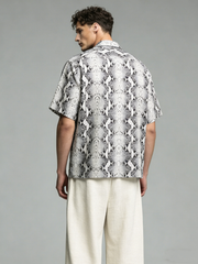 Casual printed summer short-sleeved shirt