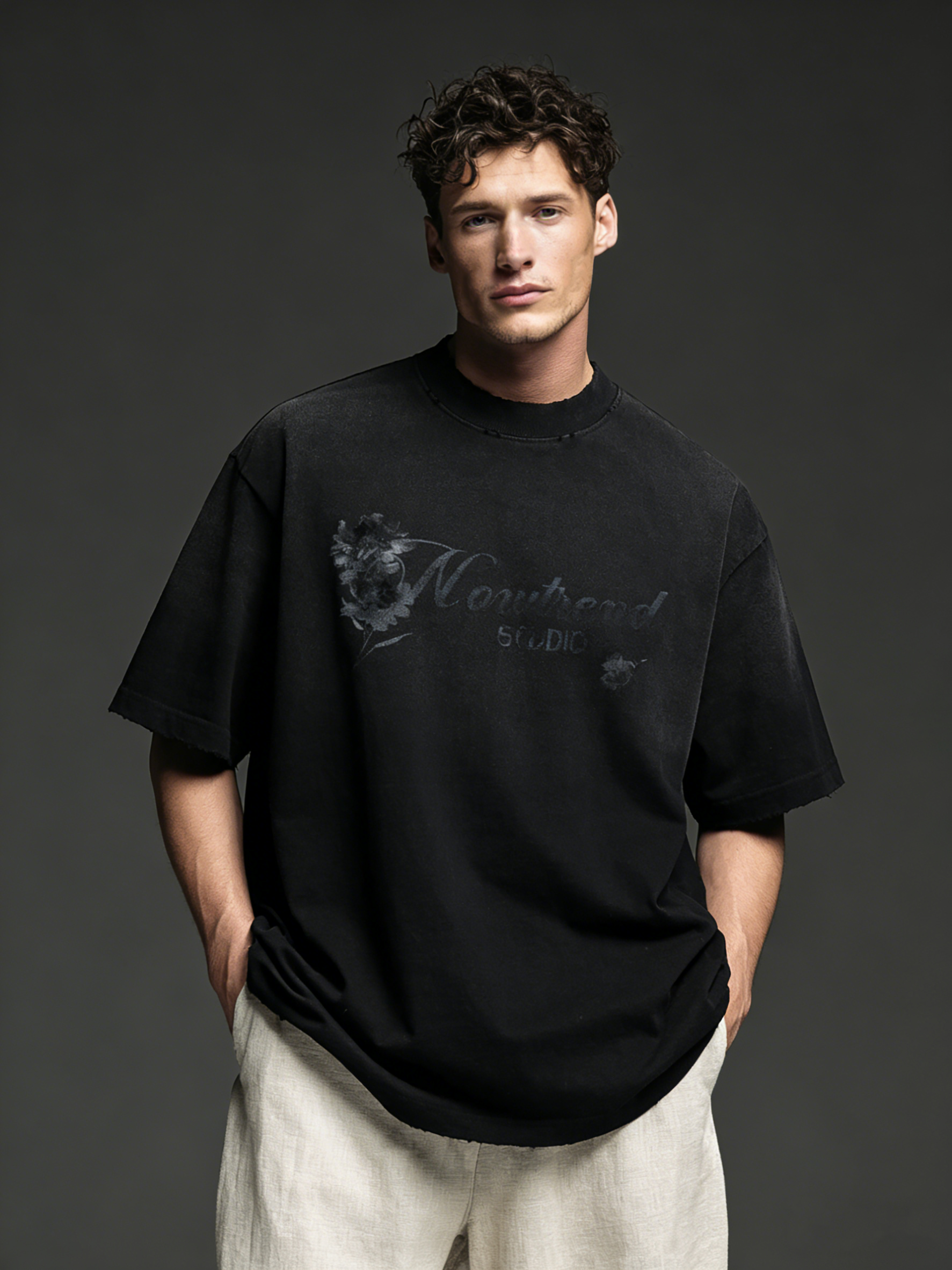 Distressed Print T-shirt