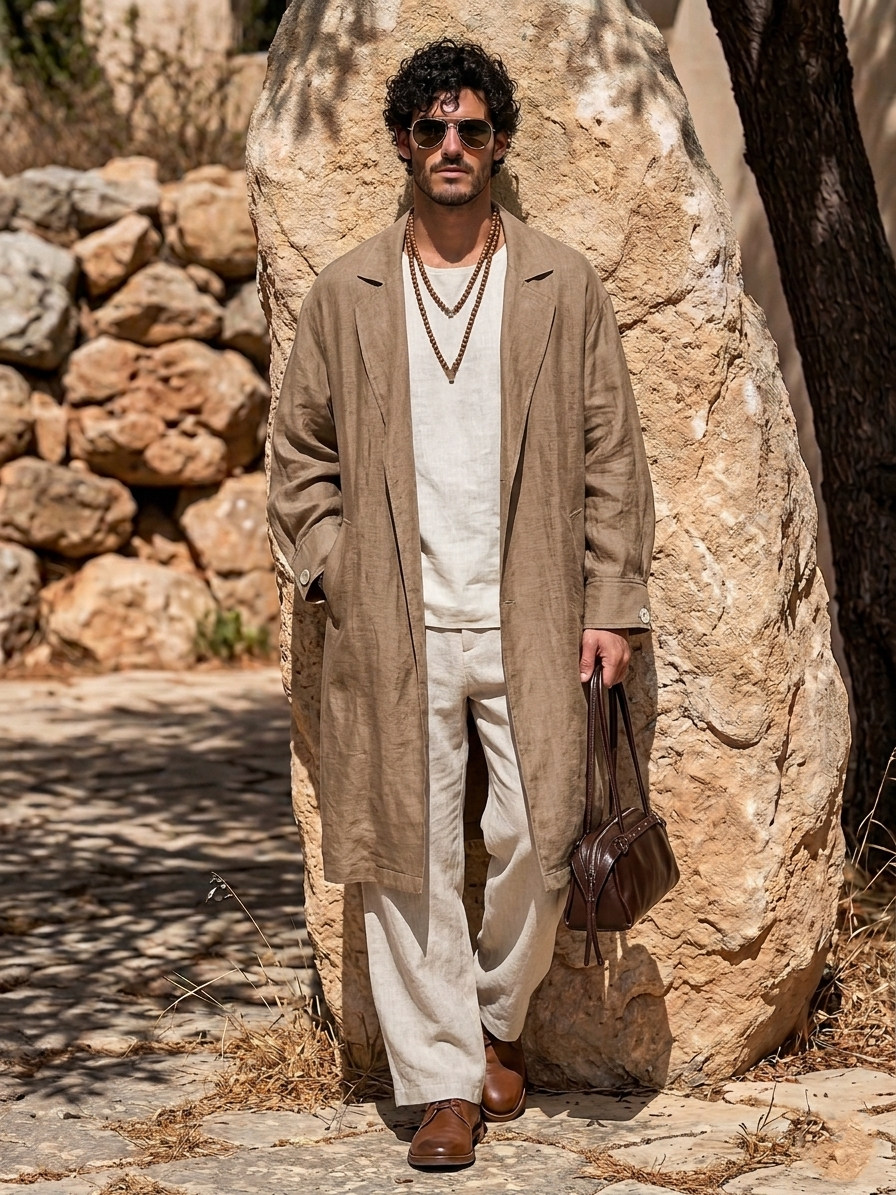 Men's Autumn/Winter Lyocell Coat
