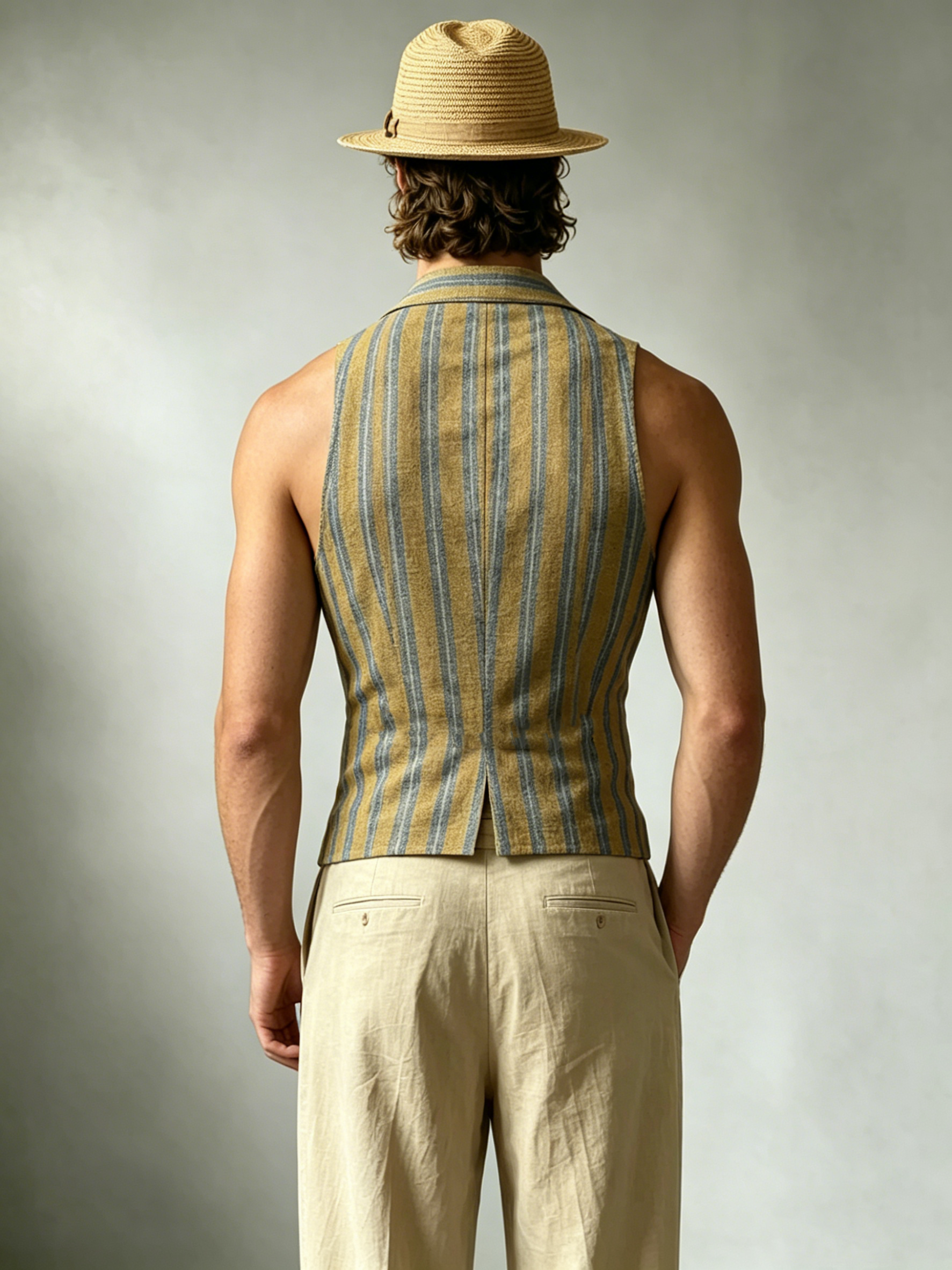 Men's Casual Linen Vest