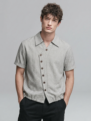 Stylish Asymmetrical Striped T-Shirt