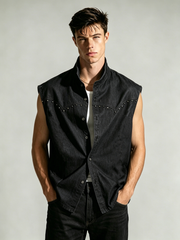 Men's rivets casual bei'xin