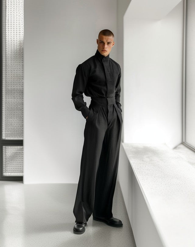 Men's casual jumpsuit