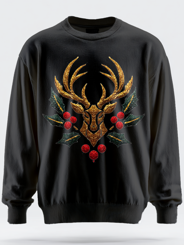 Maglione stampato a girocollo