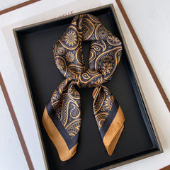 Men's casual linen suit set (including silk scarf)