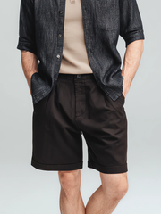 Men's casual suit fabric shorts