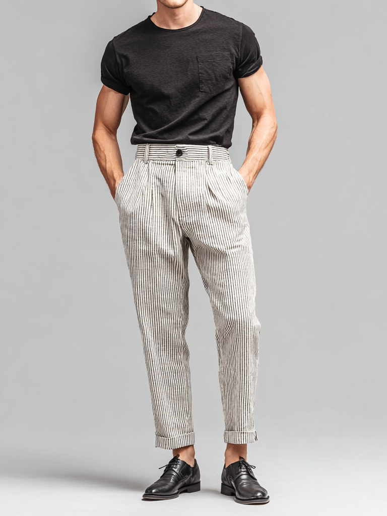 Men's striped trousers